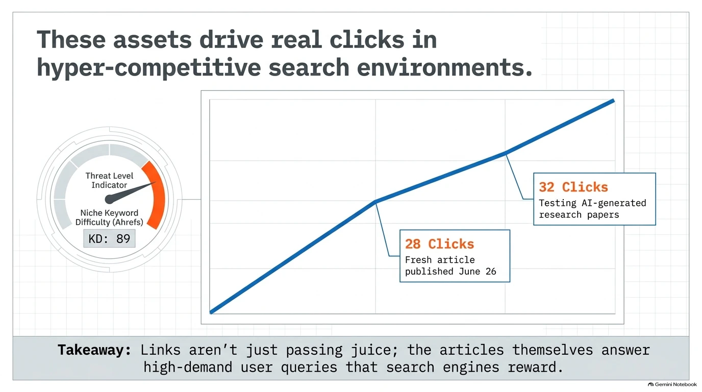Venn diagram illustrating the Data Gap as the intersection of high user curiosity and zero verifiable SERP content.